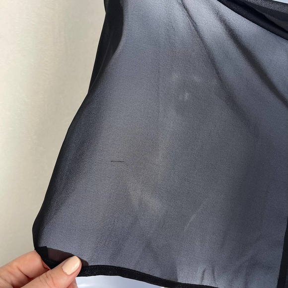 Urban Outfitters Pins & Needles Dramatic Beaded Collar Sheer Black‎ Tank XS - Picture 15 of 15